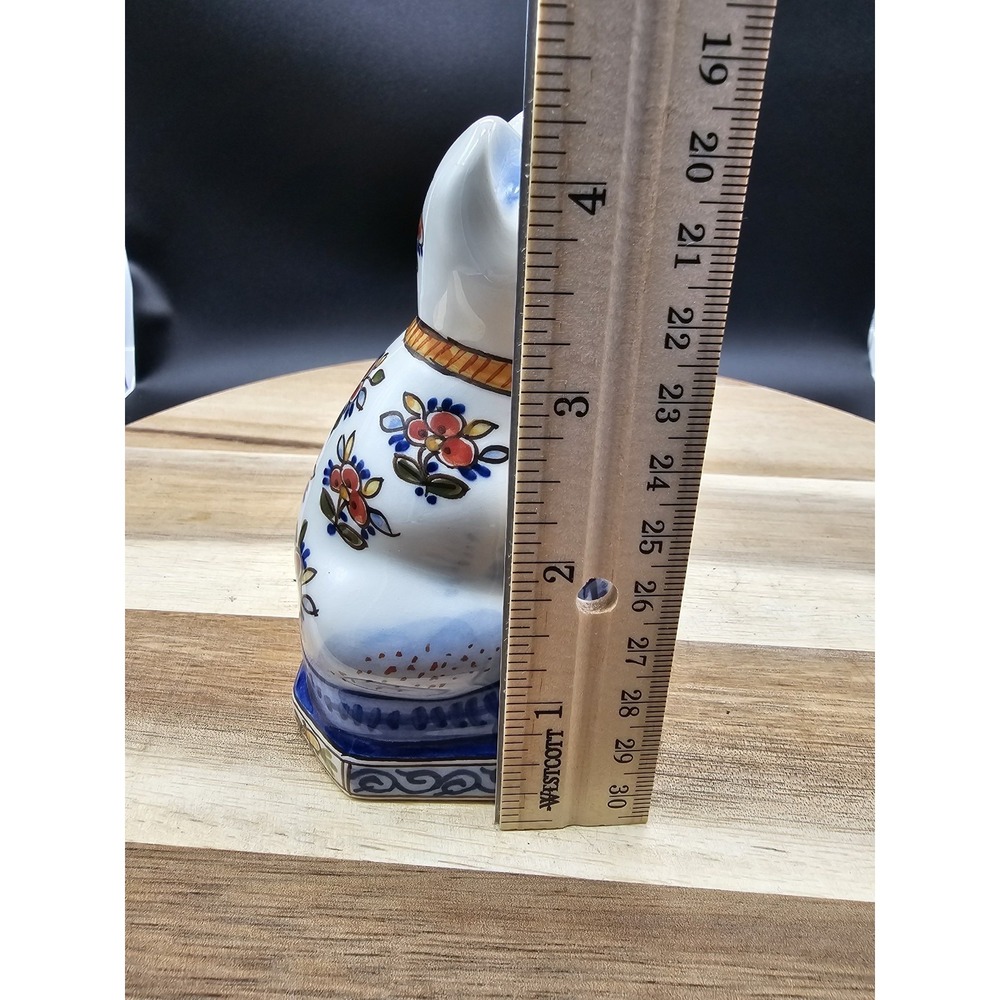 Vintage Delft Holland Ceramic Cat Figurine - Picture 7 of 7